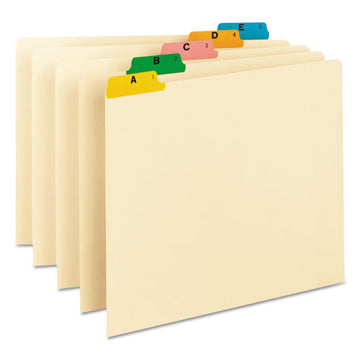 Smead® Alphabetic Top Tab Indexed File Guide Set, 1-5-cut Top Tab, A To Z, 8.5 X 11, Manila, 25-set freeshipping - TVN Wholesale